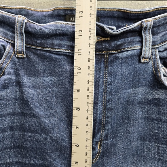 Judy Blue Women Jeans 18W Denim Wide-Leg JB82593DK-PL  Distressed - Picture 10 of 16